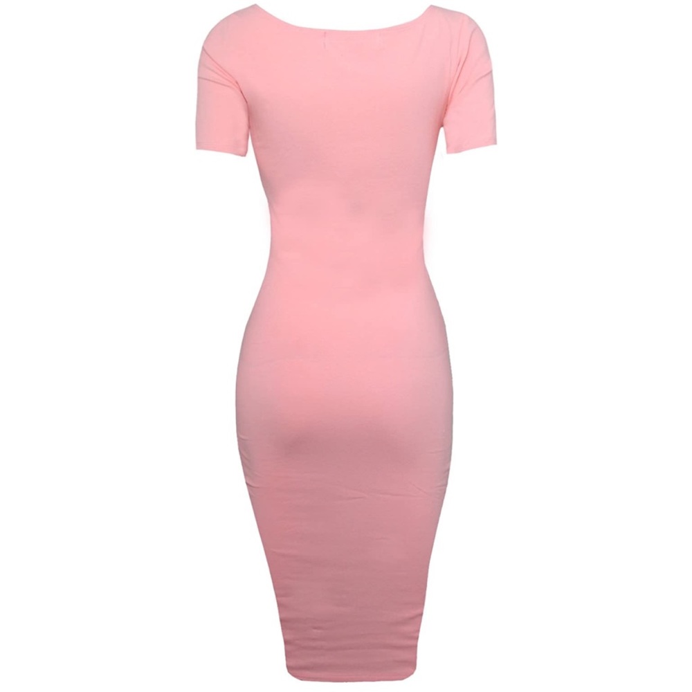 Pink Bodycon Dress - Picture 6 of 8